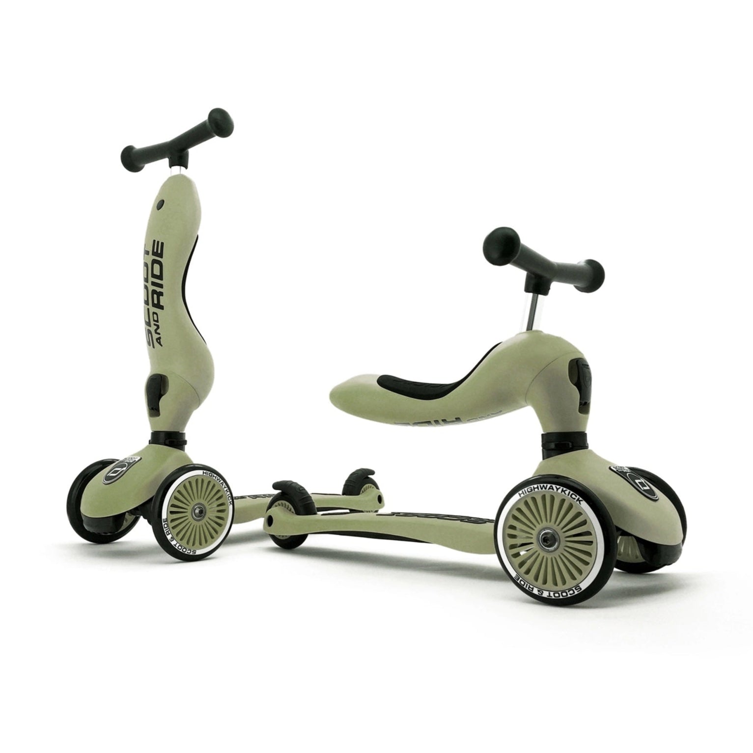 Scoot & Ride Highway Kick 1 Scooter - Olive