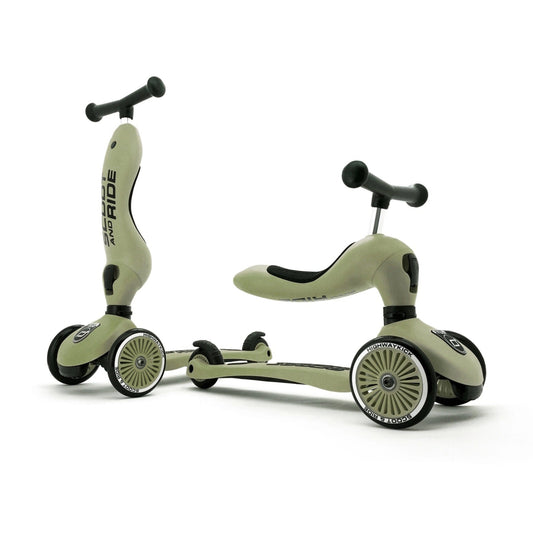 Scoot & Ride Highway Kick 1 Scooter - Olive