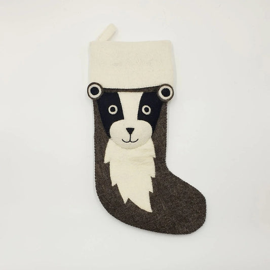 Sew Heart Felt Billie Badger Christmas Stocking