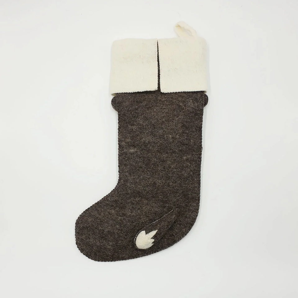 Sew Heart Felt Billie Badger Christmas Stocking