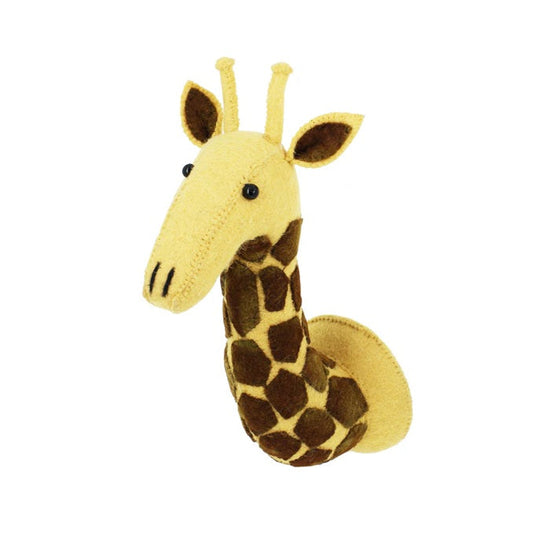 Fiona Walker Giraffe Felt Animal Wall Head - Mini