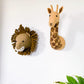 Fiona Walker Giraffe Felt Animal Wall Head - Mini