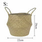 Bellybambino White Cherry Red Seagrass Basket - Small