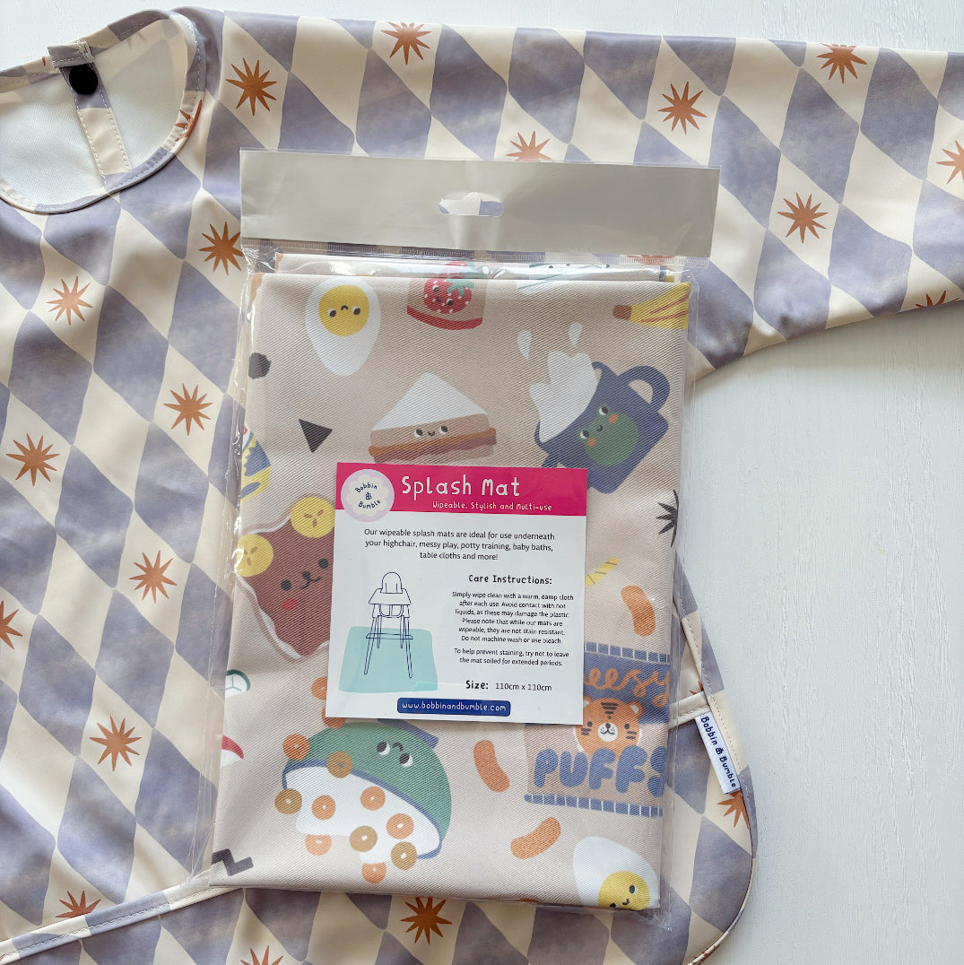 Bobbin & Bumble Highchair Splash Mat - Snack Time
