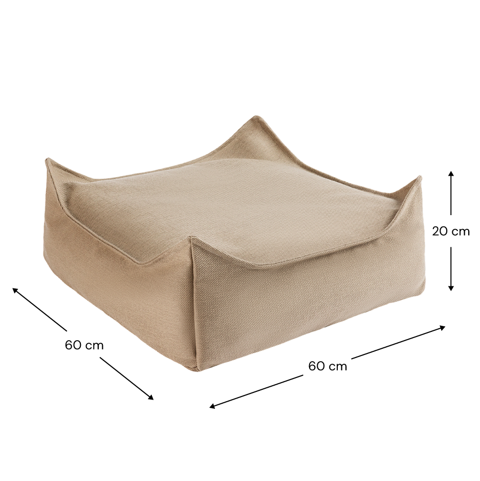 Wigiwama Outdoor Square Ottoman - Dune