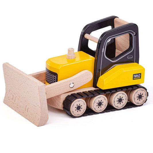 Tidlo Wooden Toy Bulldozer