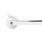 White scooter with a white wheel on a white background