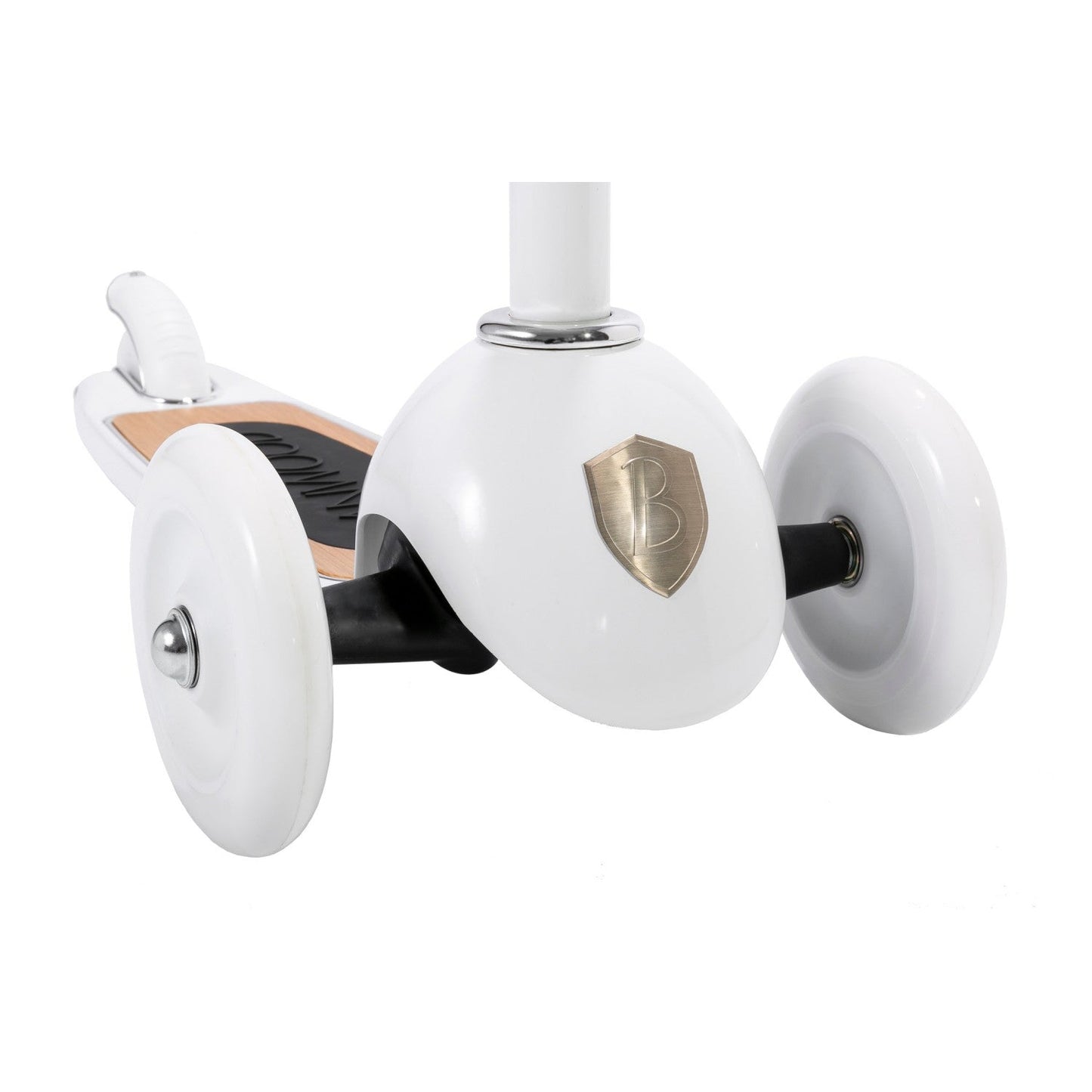 White scooter with a visible brand logo on a white background