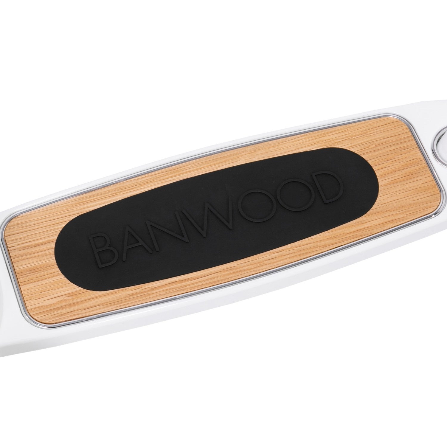 Scooter w 'BANWOOD' branding on a white backgroun