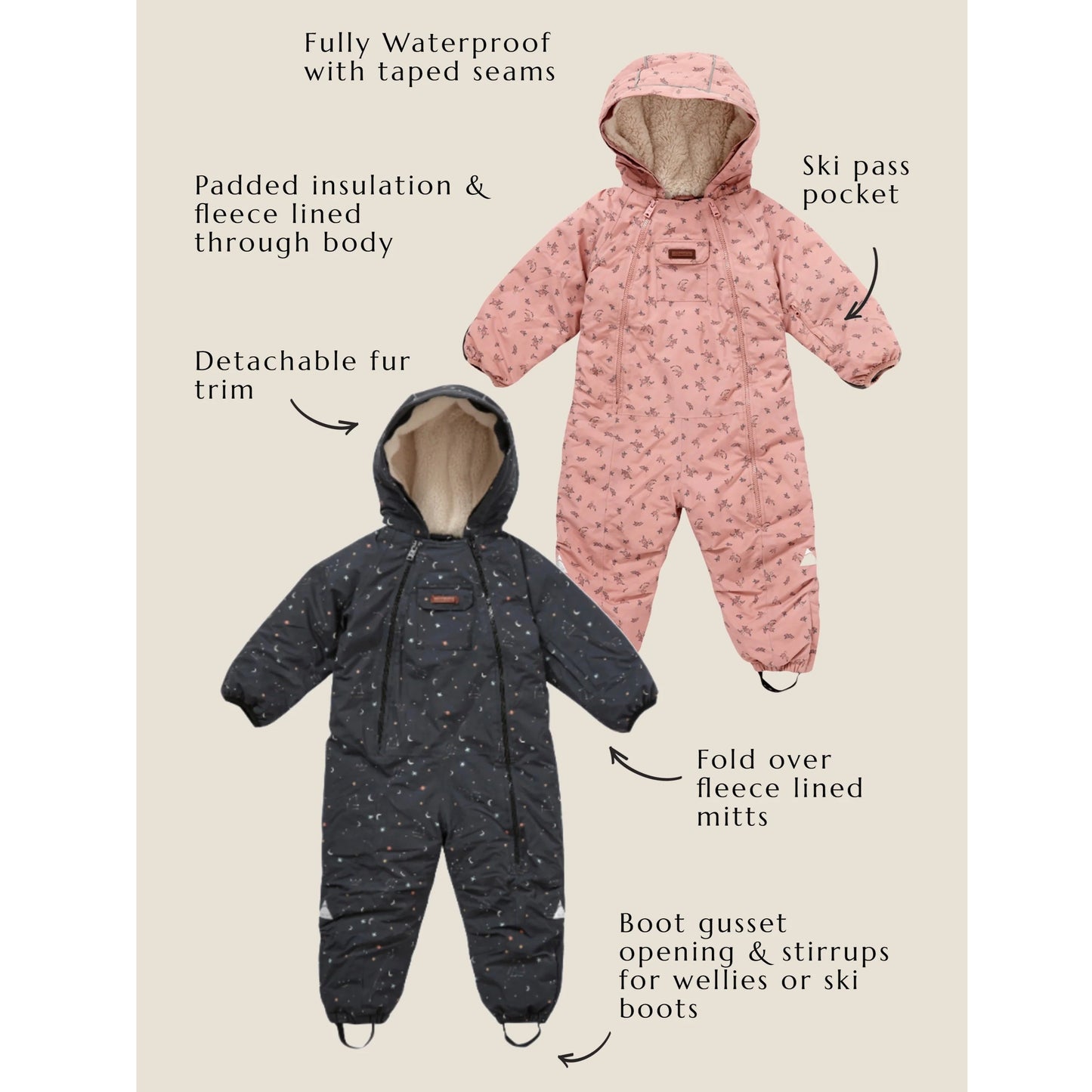 Toastie Kids Padded Winter Suit - Northern Star