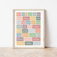 The Little Jones Tricky Words Print - Muted