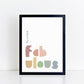 The Little Jones Utterly Fabulous Print - Muted Tones