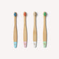 Wild & Stone Baby Bamboo Toothbrush - 4 Pack - Extra Soft Bristles