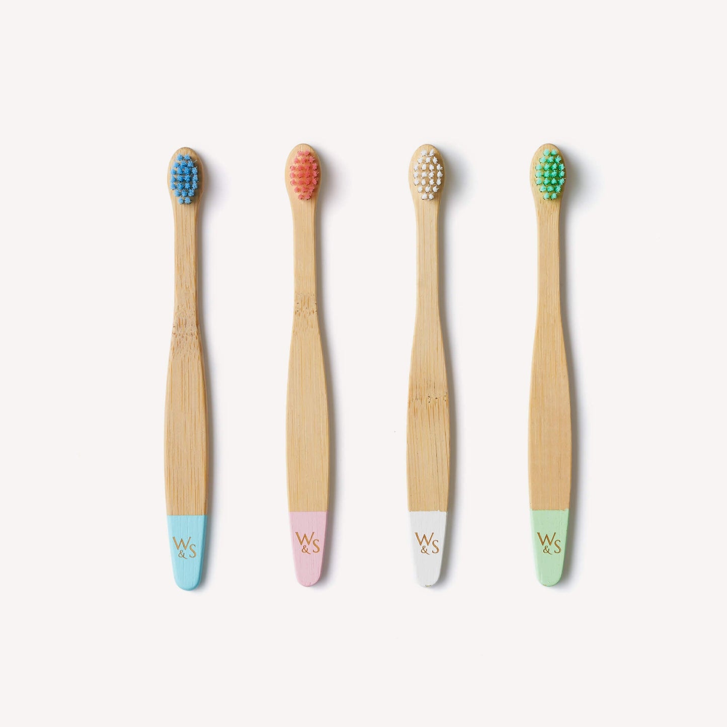 Wild & Stone Baby Bamboo Toothbrush - 4 Pack - Extra Soft Bristles