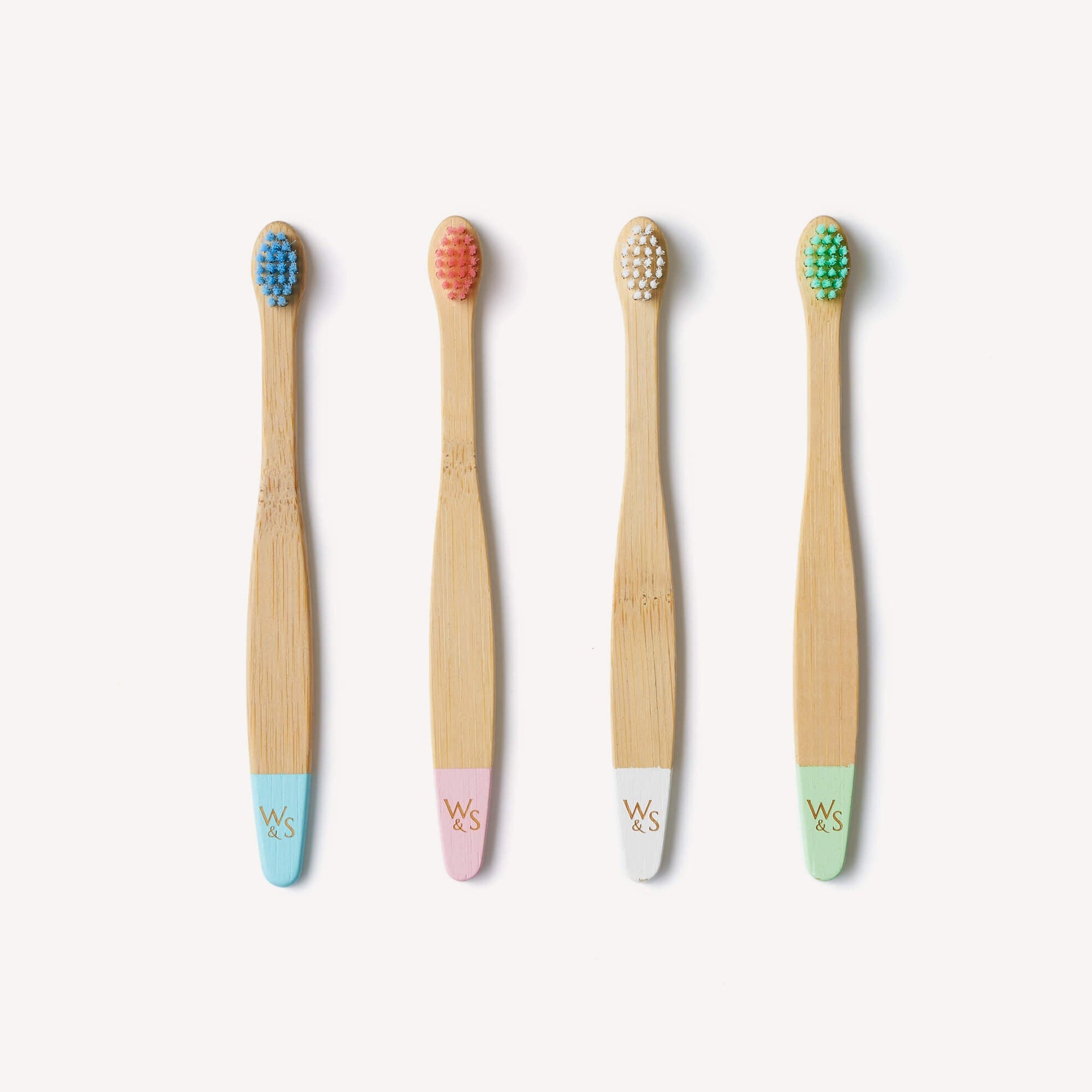 Wild & Stone Baby Bamboo Toothbrush - 4 Pack - Extra Soft Bristles