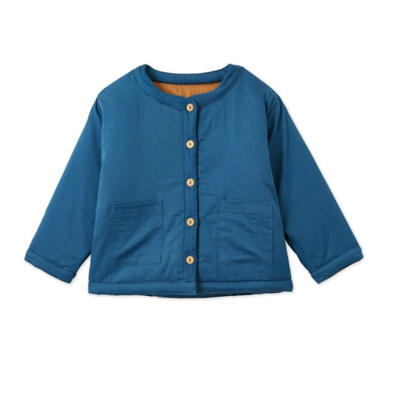Organic Cotton Woven Padded Jacket by Vild House of Little (4 Colours Available)