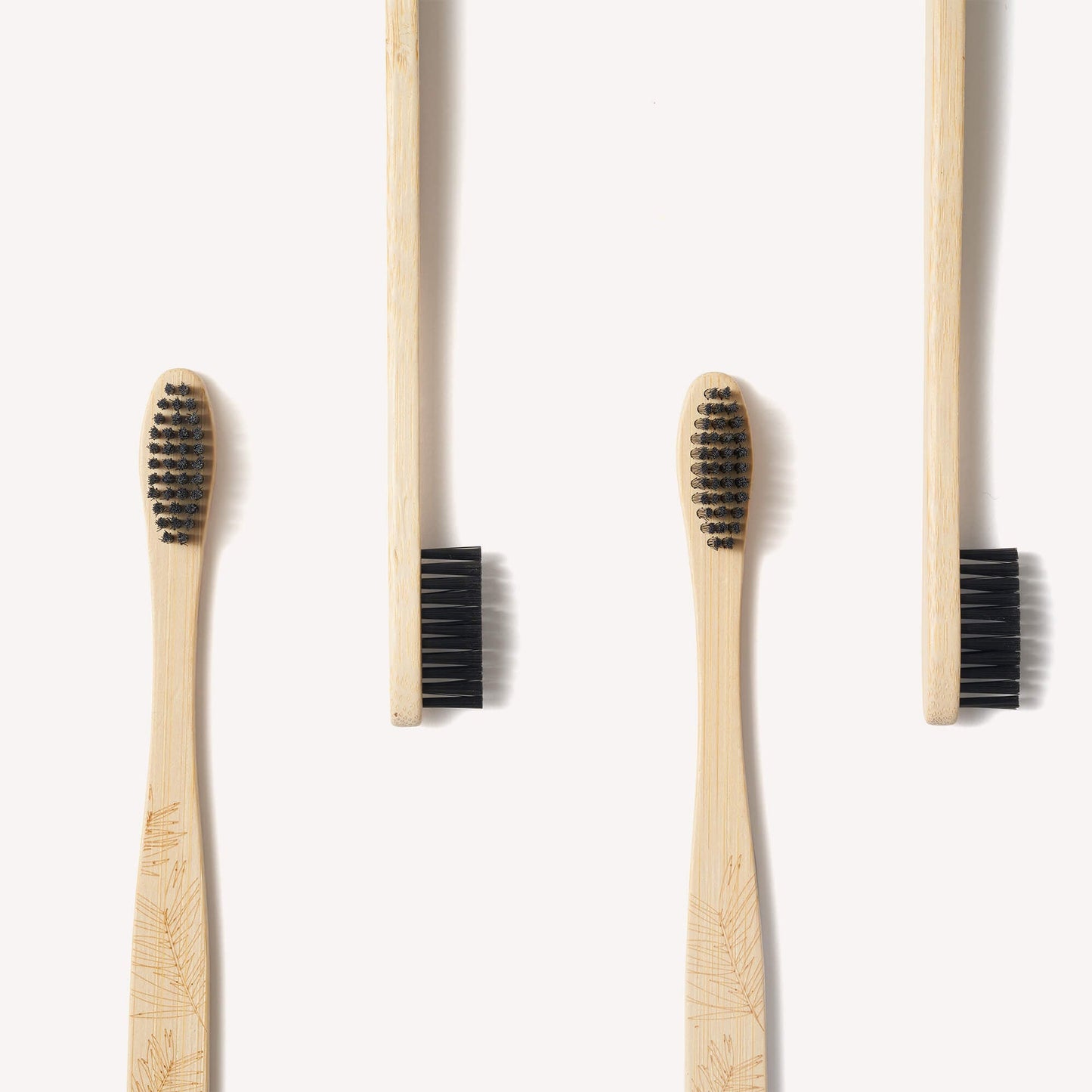 Wild & Stone Adult Bamboo Toothbrush - 4 Pack - Firm Bristles