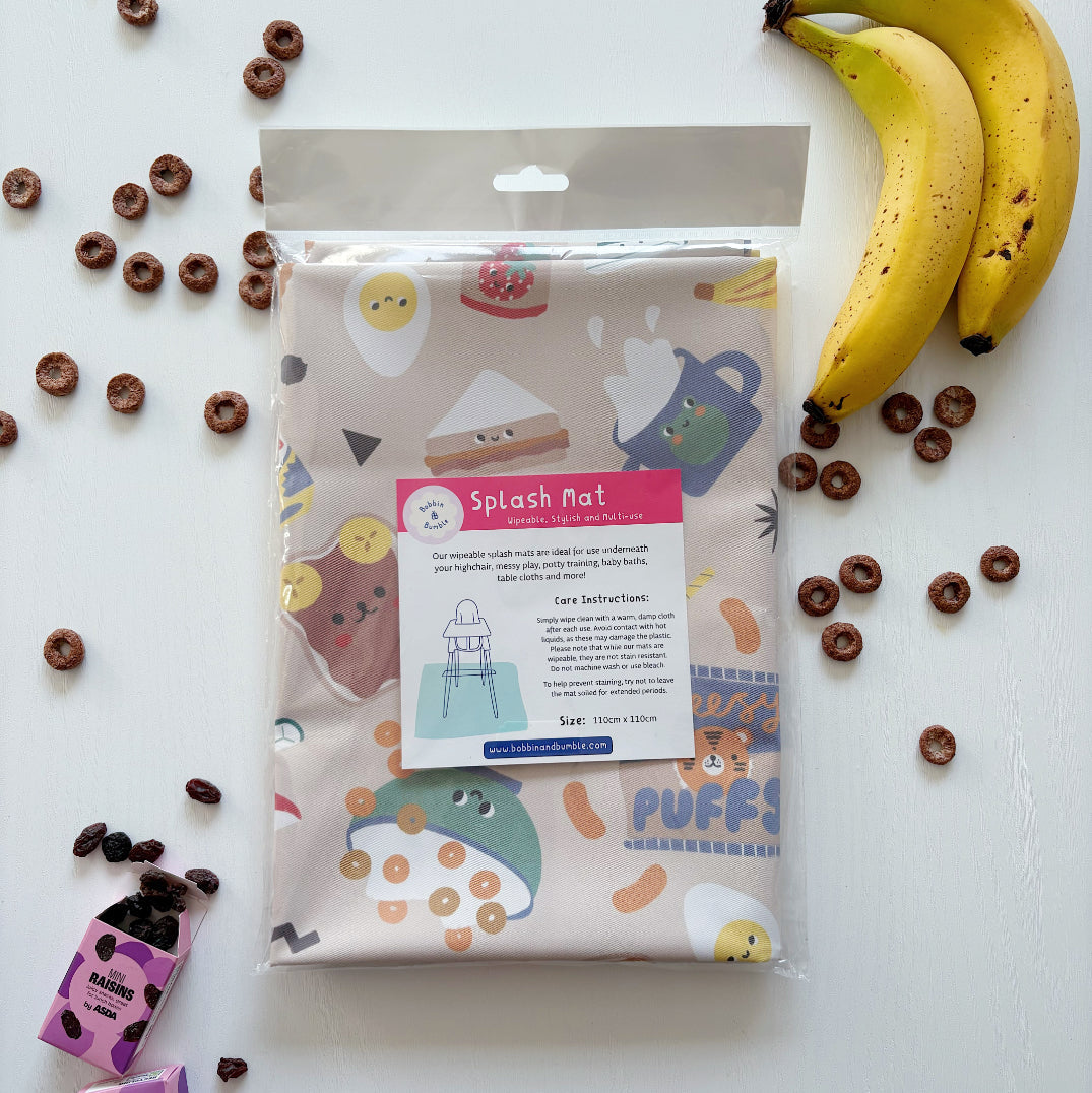 Bobbin & Bumble Highchair Splash Mat - Snack Time