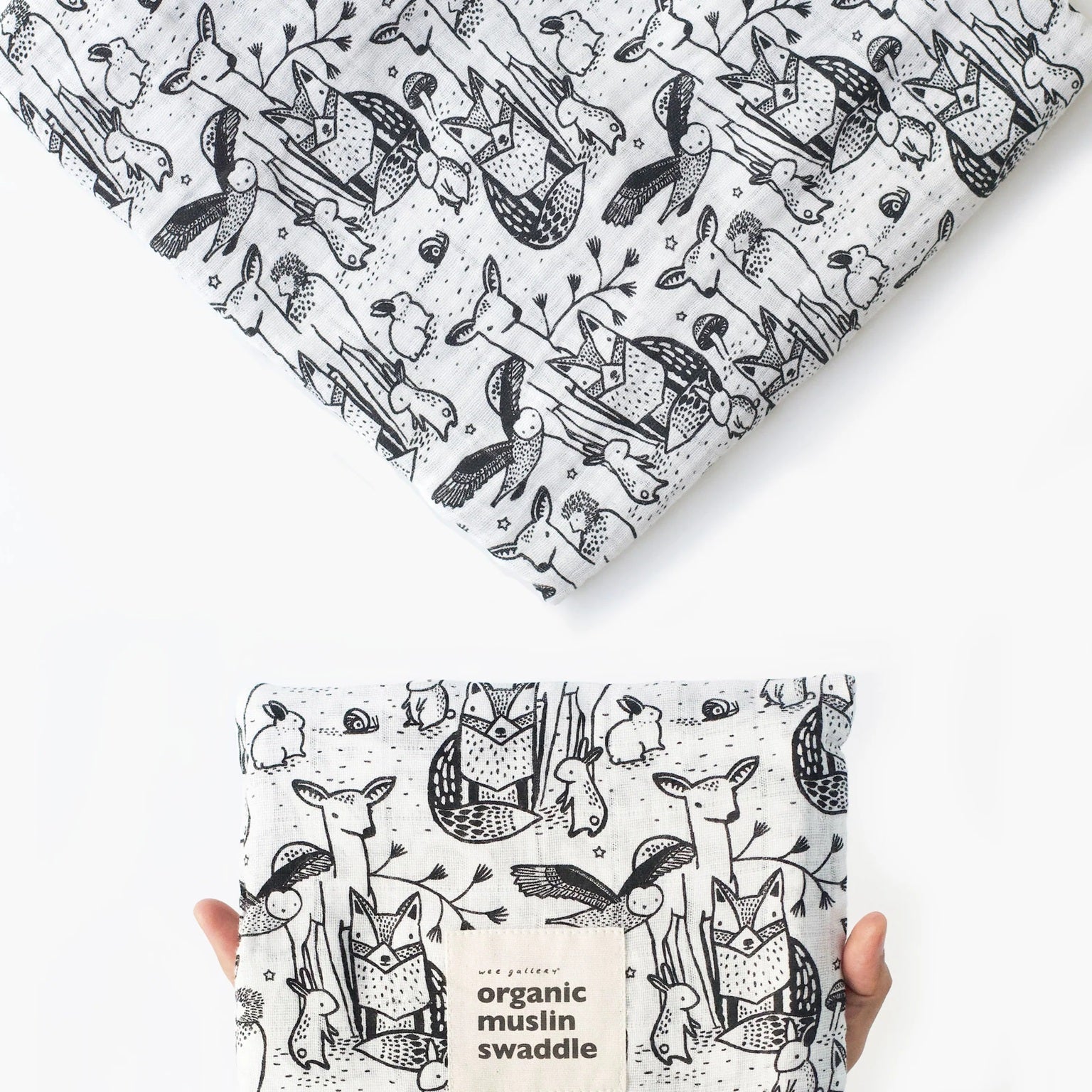 Wee Gallery Organic Muslin Swaddle - Nordic