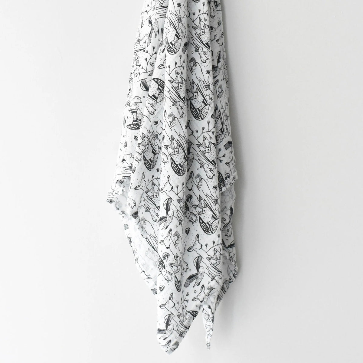 Organic Sensory Muslin Swaddle Forest