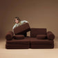 Wigiwama Modular Play Sofa - Warm Hazel
