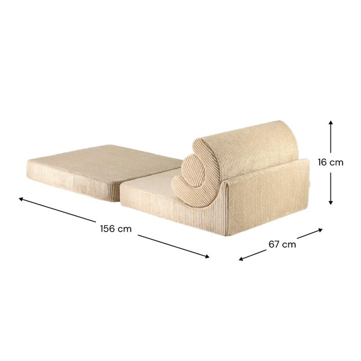 Wigiwama Flipster Chair - Corduroy Brown Sugar