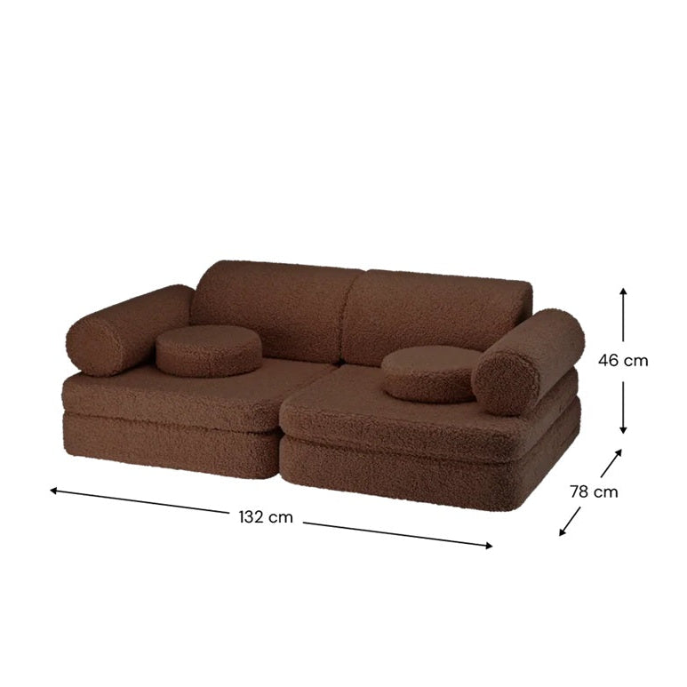 Wigiwama Modular Play Sofa - Warm Hazel