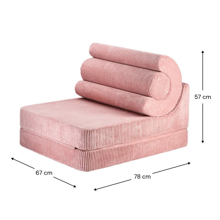 Wigiwama Flipster Chair - Corduroy Pink Mousse