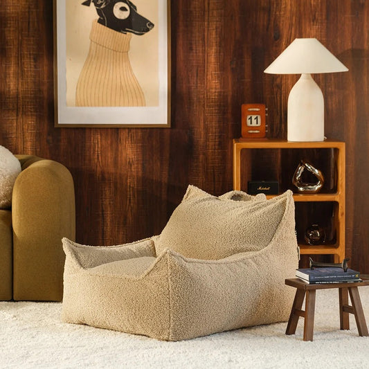 Wigiwama Club Teen Beanbag Chair - Biscuit