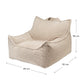 Wigiwama Club Teen Beanbag Chair - Biscuit