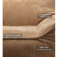 Wigiwama Club Teen Beanbag Chair - Corduroy Brown Sugar