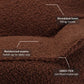 Wigiwama Club Teen Beanbag Chair - Warm Hazel