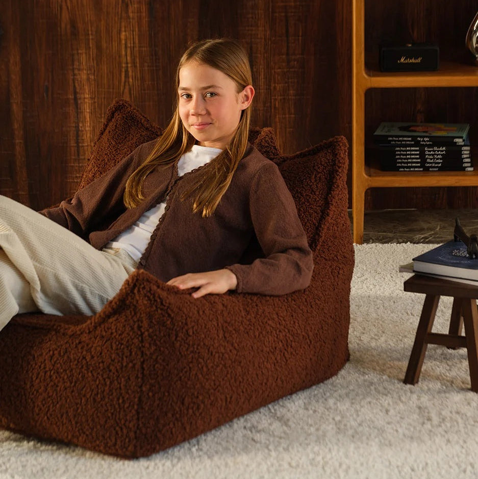 Wigiwama Club Teen Beanbag Chair - Warm Hazel