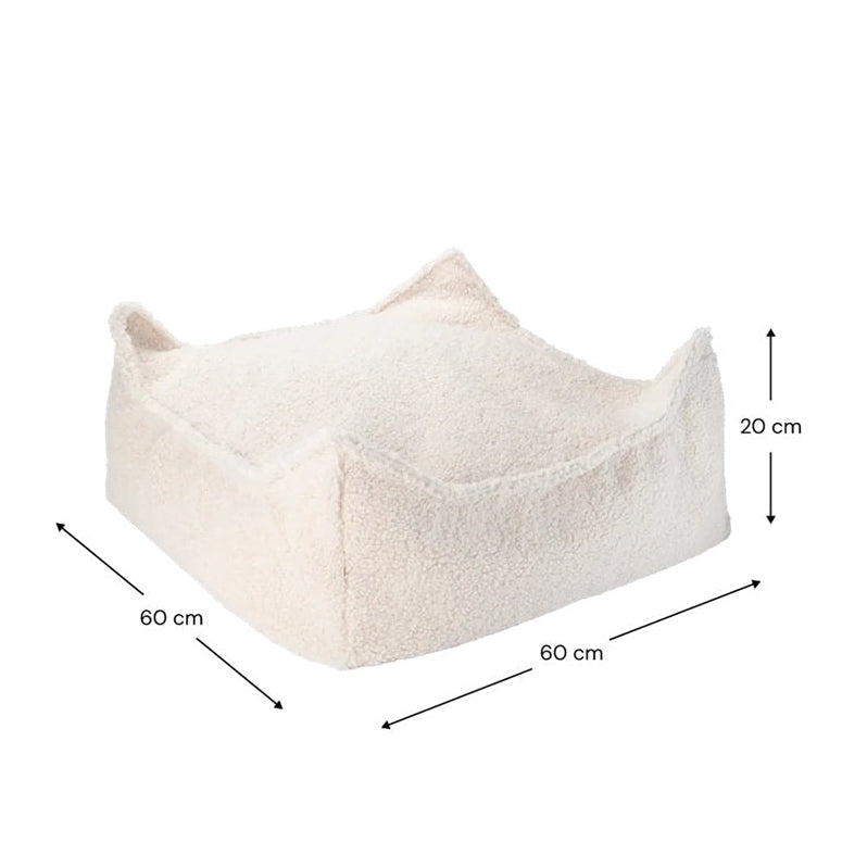 Wigiwama Square Ottoman - Cream