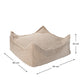 Wigiwama Square Ottoman - Biscuit