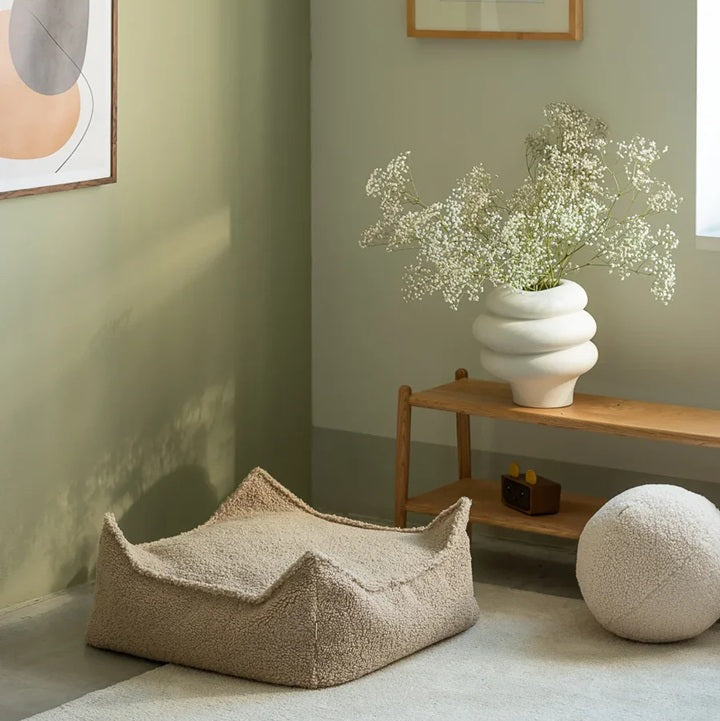 Wigiwama Square Ottoman - Biscuit