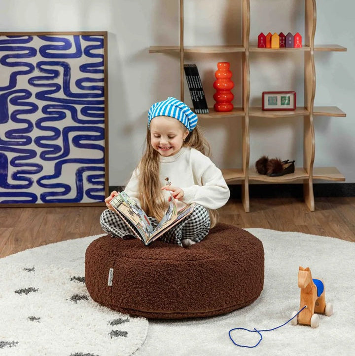 Wigiwama Round Ottoman - Warm Hazel