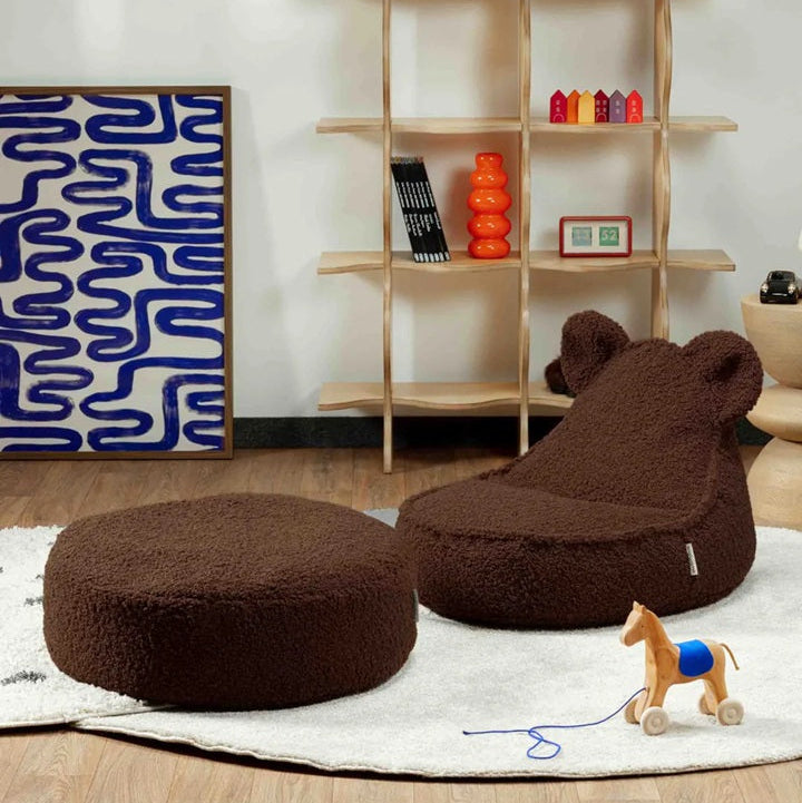 Wigiwama Round Ottoman - Warm Hazel