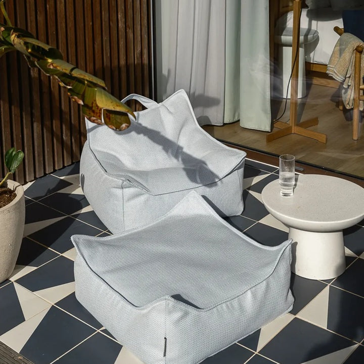 Wigiwama Outdoor Square Ottoman - Azure