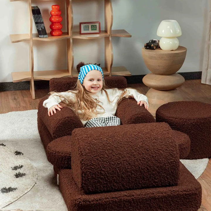 Wigiwama Modular Play Sofa - Warm Hazel