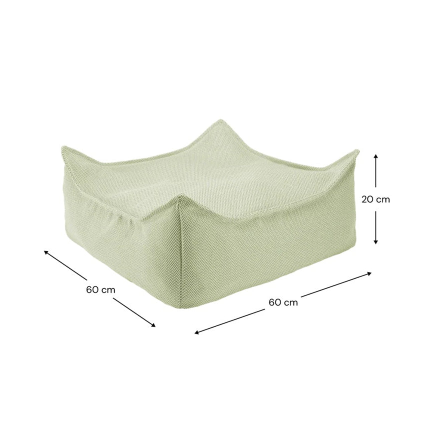 Wigiwama Outdoor Square Ottoman - Herba