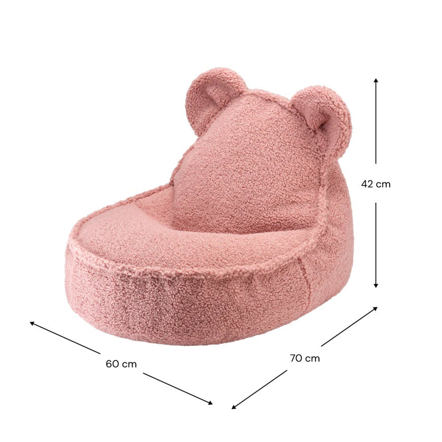 Wigiwama Bear Beanbag Chair - Guava