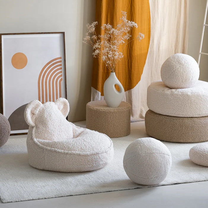 Wigiwama Bear Beanbag Chair - Cream