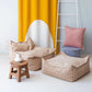 Wigiwama Beanbag Chair & Ottoman Set - Corduroy Brown Sugar