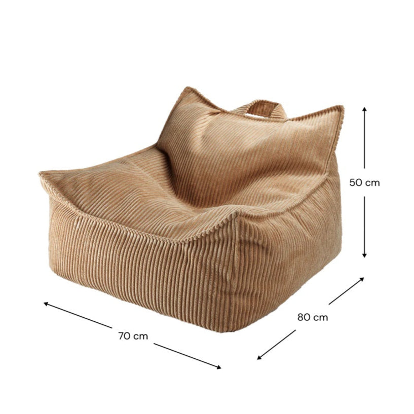 Wigiwama Beanbag Chair - Corduroy Toffee