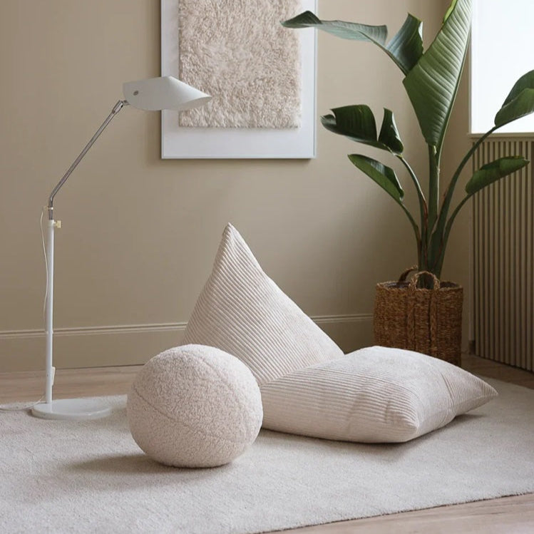 Wigiwama Big Lounger Beanbag Chair - Corduroy Marshmallow