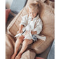 Wigiwama Beanbag Chair & Ottoman Set - Corduroy Brown Sugar
