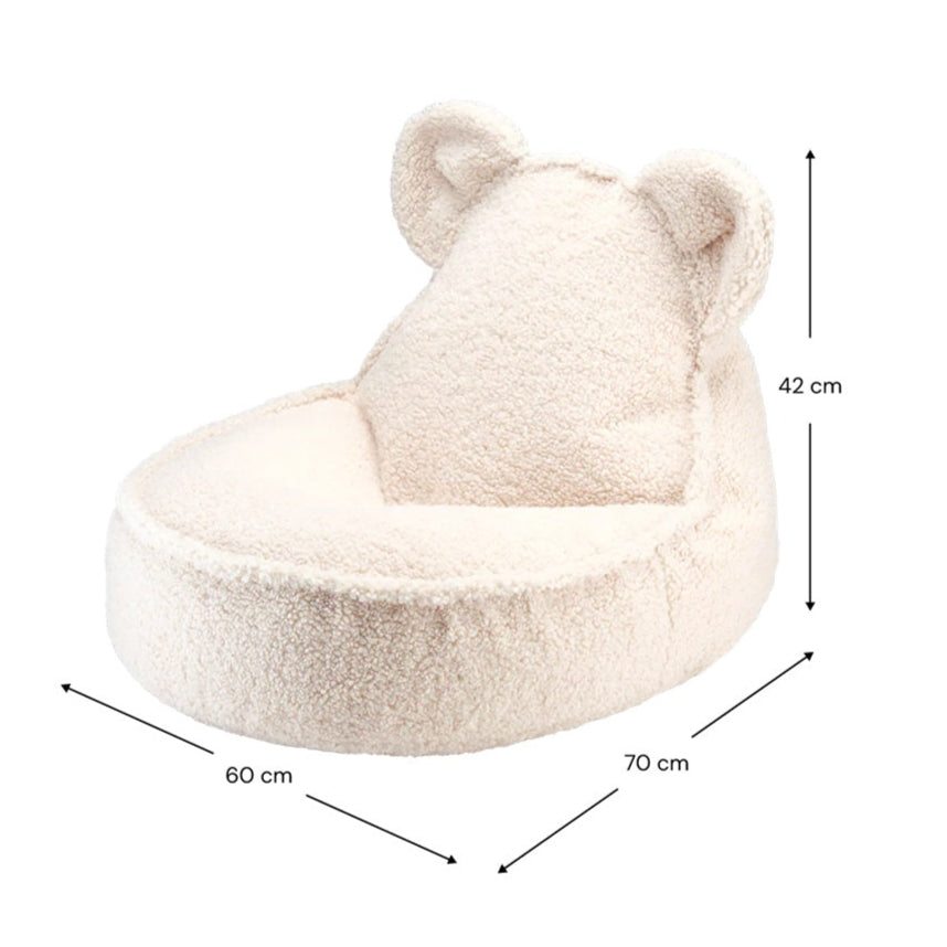 Wigiwama Bear Beanbag Chair - Cream