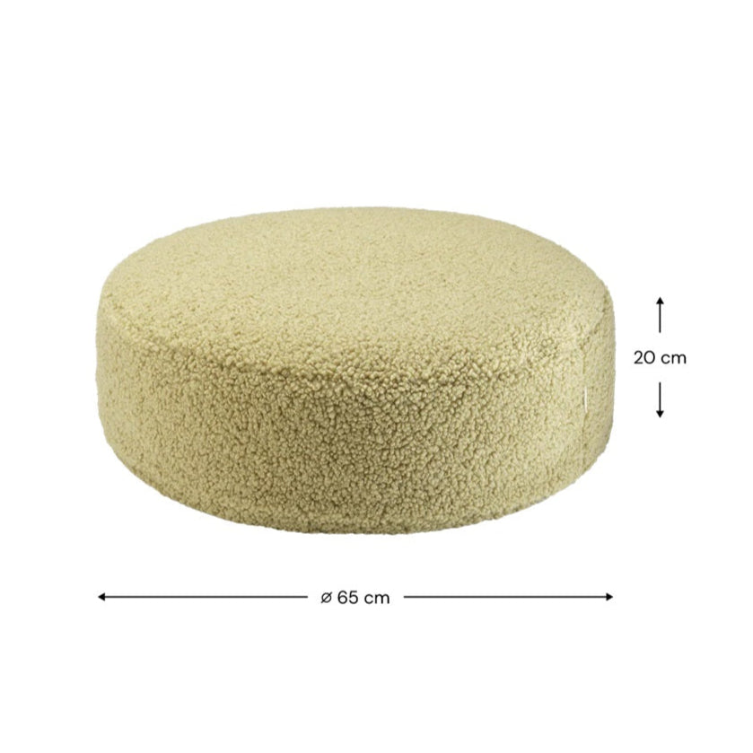Wigiwama Round Ottoman - Matcha