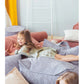 Wigiwama Beanbag Chair & Ottoman Set - Corduroy Blueberry